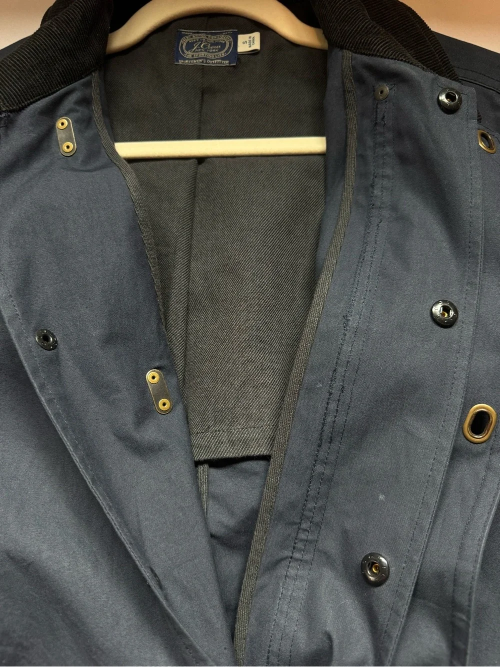 J. Crew Men's S Halley Stevenson Waxed-cotton Fireman Bretton Toggle Jacket Barn